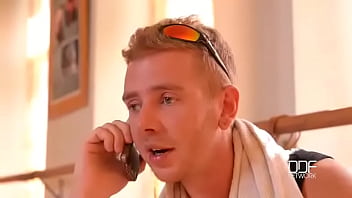 The gym king two sexy teens enjoy bro's hard cock