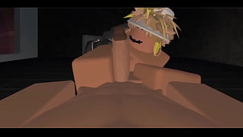 Blonde bitch gets filled for robux