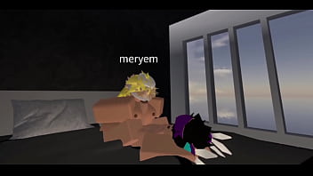 Blonde bitch gets filled for robux