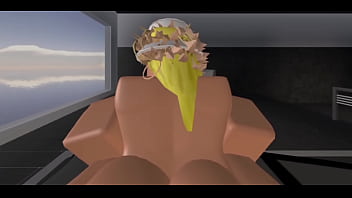 Blonde bitch gets filled for robux