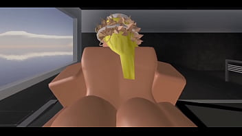 Blonde bitch gets filled for robux