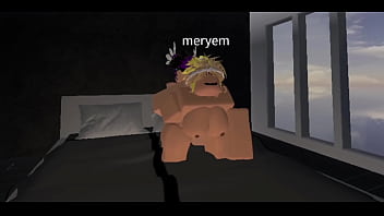 Blonde bitch gets filled for robux