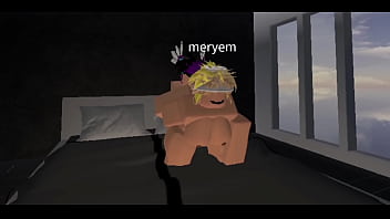 Blonde bitch gets filled for robux