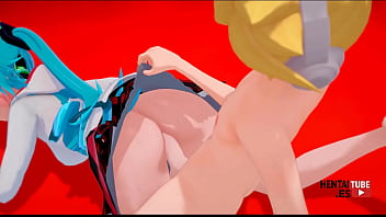 Vocaloid hentai len sex with miku