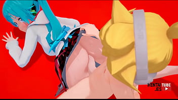 Vocaloid hentai len sex with miku Vocaloid hentai len sex with miku