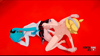Vocaloid hentai len sex with miku Vocaloid hentai len sex with miku