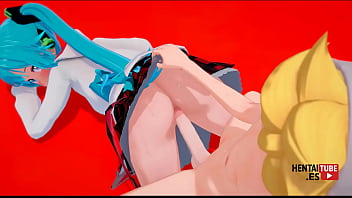 Vocaloid hentai len sex with miku Vocaloid hentai len sex with miku