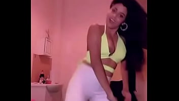 Tit falls out while she is dancing online