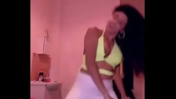 Tit falls out while she is dancing online