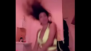 Tit falls out while she is dancing online