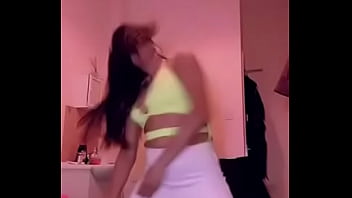 Tit falls out while she is dancing online