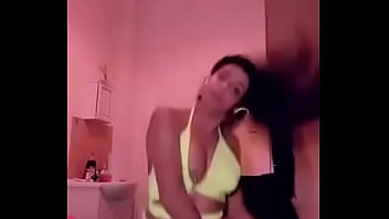 Tit falls out while she is dancing online