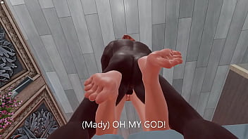 Mady helps her neighbour