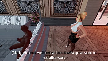 Mady helps her neighbour