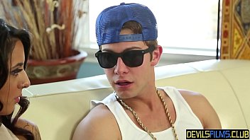 Busty cheating babe gets pounded by young lover