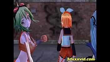 3 cuties with one squirting near the end