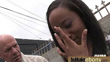 Dp with german ebony bukkake teen 23