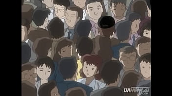 Hentai – manoseando a tetona milf caliente en tren público sin censura