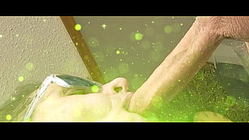 Sensual sexy deep throat on 8'' uncut cock