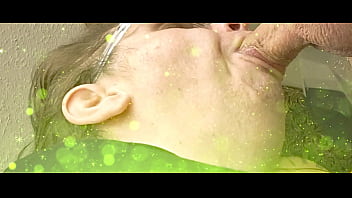 Sensual sexy deep throat on 8'' uncut cock