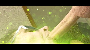 Sensual sexy deep throat on 8'' uncut cock