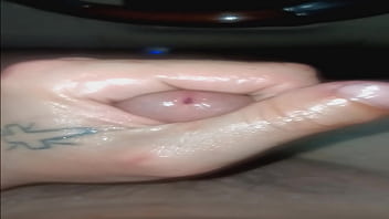 Pre cum covered massive cock explodes epic cum shot