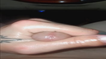 Pre cum covered massive cock explodes epic cum shot
