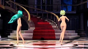 Hatsune miku y gumi desnudas bailando mod