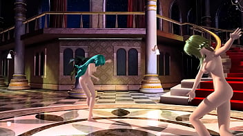 Hatsune miku y gumi desnudas bailando mod