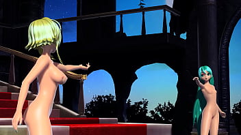 Hatsune miku y gumi desnudas bailando mod