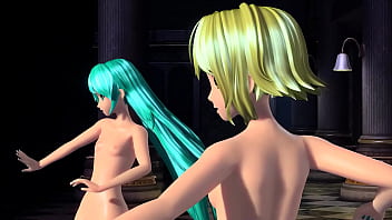 Hatsune miku y gumi desnudas bailando mod