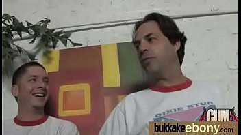 Ebony whore rides cocks and swallows sperm 12