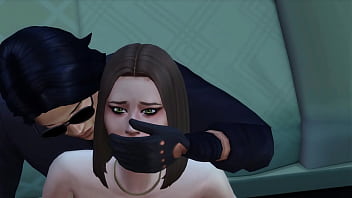 Old man watches his lady get fucked