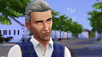 Old man watches his lady get fucked