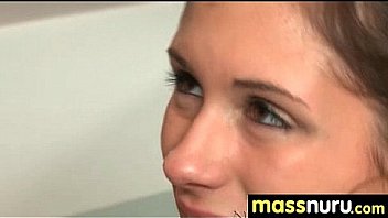 Slippery nuru massage for lucky dude 2