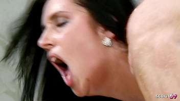 Black hair bitch with blue eyes get deep anal and dp sex by two whitezilla big dick guys in mmf threesome Black hair bitch with blue eyes get deep anal and dp sex by two whitezilla big dick guys in mmf threesome