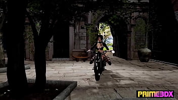 Futa animation busty babes with long hard cock by prime3dx