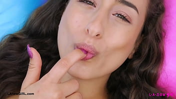 Stunning brunette beauty naked close up