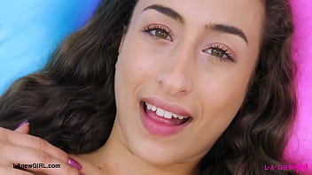 Stunning brunette beauty naked close up