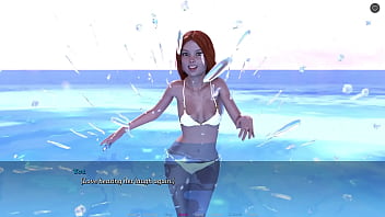 Step sisterly lust #34 kissing my red head stepsister in the pool while our stepmom is catching us