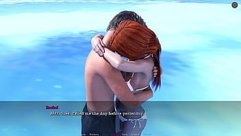 Step sisterly lust #34 kissing my red head stepsister in the pool while our stepmom is catching us