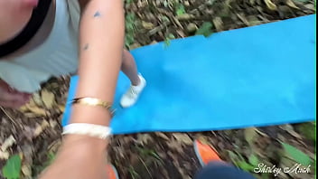 My wife's milf busty bestie wants to be fucked outdoors she's nervous but willing to do anything