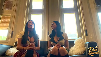 Kira queen and anissa kate creampied for ditching homework