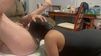 Interracial Ice Cream Puke Facefuck & Dirty Rimming thumbnail