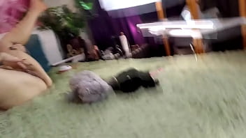 Sex performance of a mature russian slut wife a whore's makeup lesson and a big black dildo in a mature wet pussy