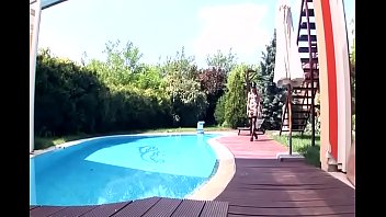 Petite blonde in cops uniform a garter belt and fishnet stockings fucking