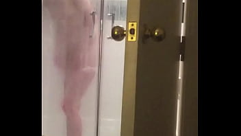 Spying teen in shower