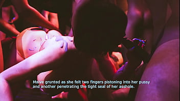 Fate and life maive gangbanged by 20 mens in the club hot scenes and conclusion