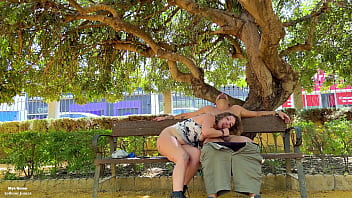 Nasty girl gets fucked in the middle of the park piss drinking face fucking cum on face public sex piss shower gagging pussy fuck pissing rimming pov blowjob