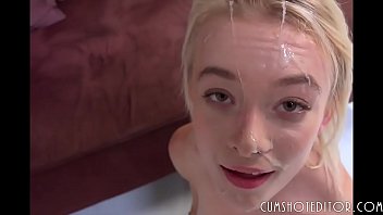 Cum hungry teens facialized